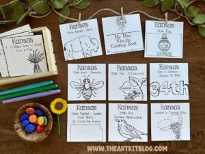 mini kansas 50 states coloring pages printable book the art kit 2