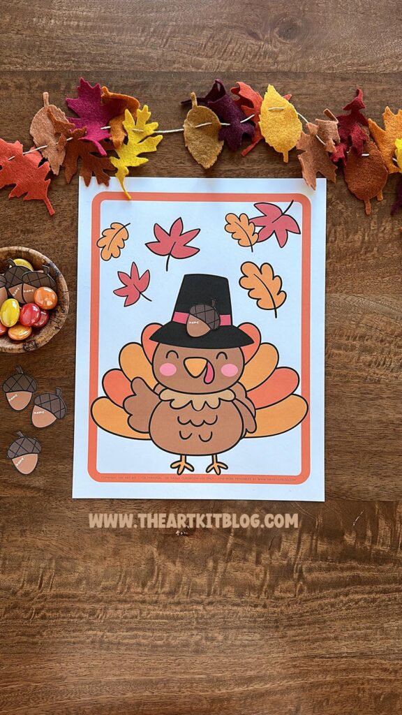 Pin the Acorns on the Turkey's Hat - Fun Thanksgiving Game {Free ...