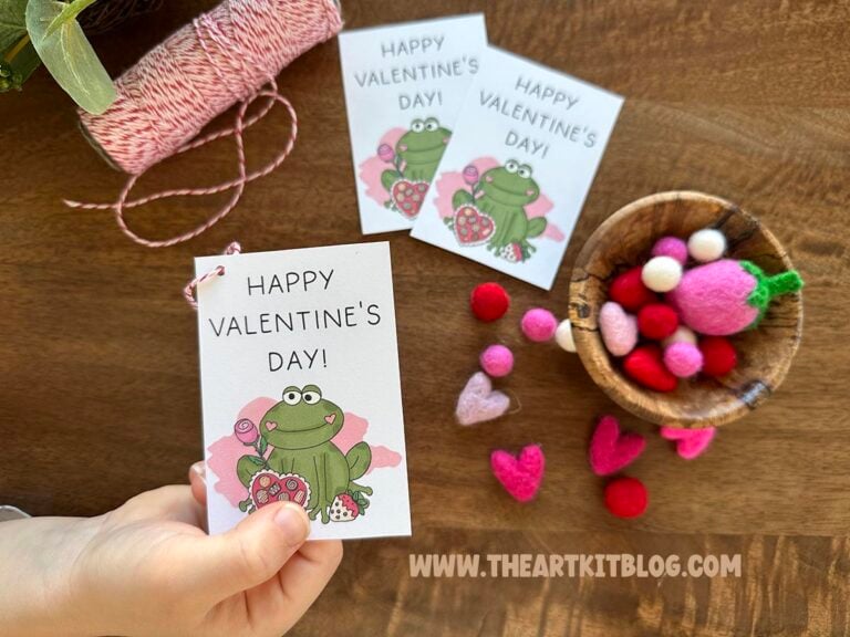 happy valentines day gift tags printable frogs_the art kit 5