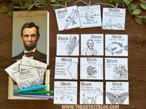 mini illinois 50 states coloring pages printable book the art kit 3