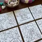 mini mermaid coloring pages printable book kids the art kit 6v 1