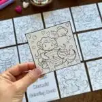 mini mermaid coloring pages printable book kids the art kit 6