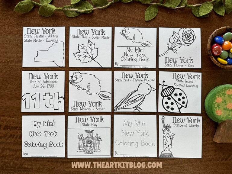 new york mini coloring pages 50 states printable kids the art kit 3