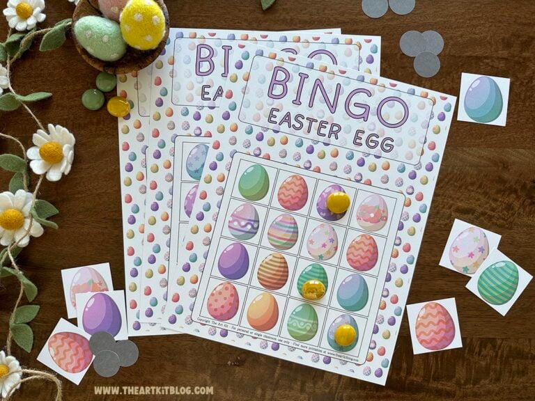 Easter bingo printable the art kit 2