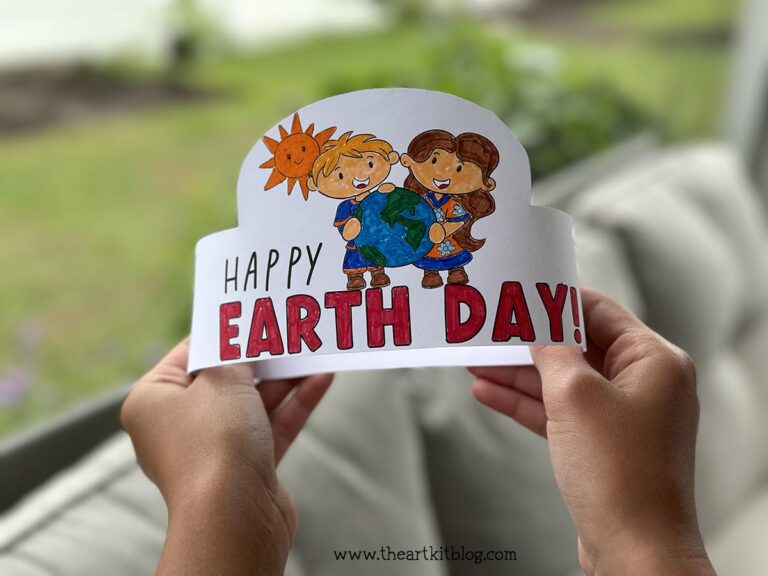 printable earth day hat craft kids the art kit 4