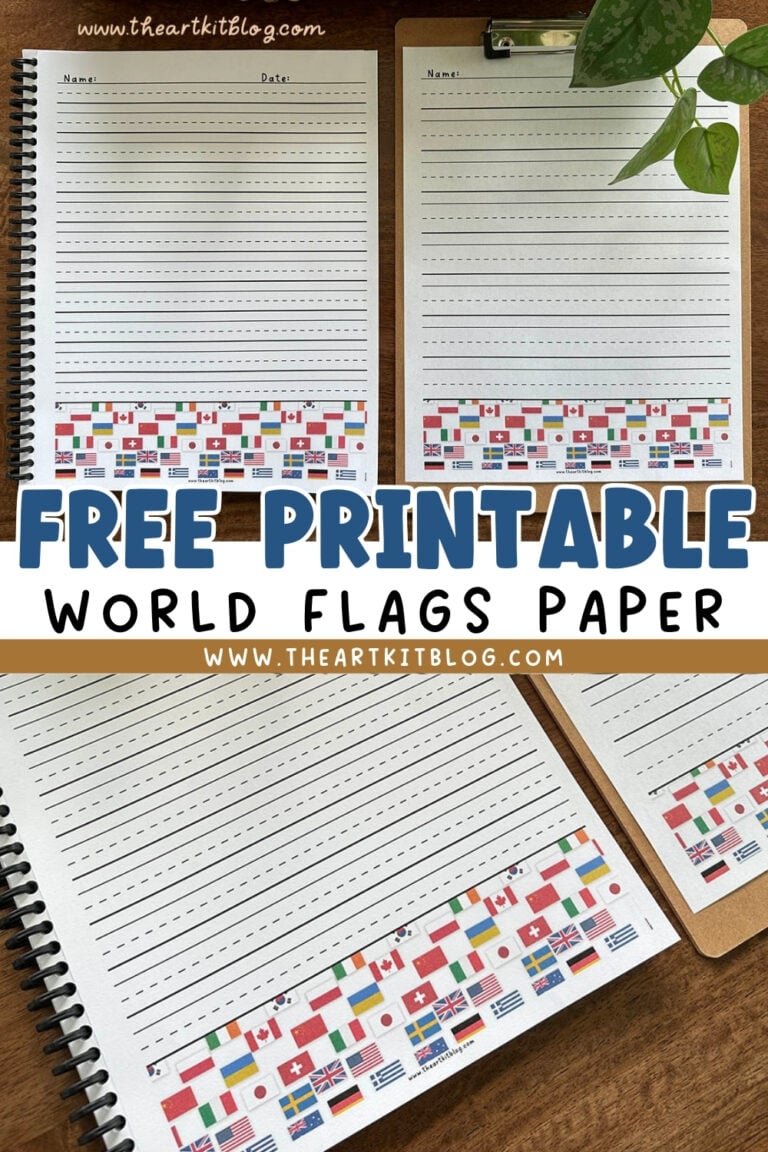 flags of the world notebooking pages printable the art kit 1