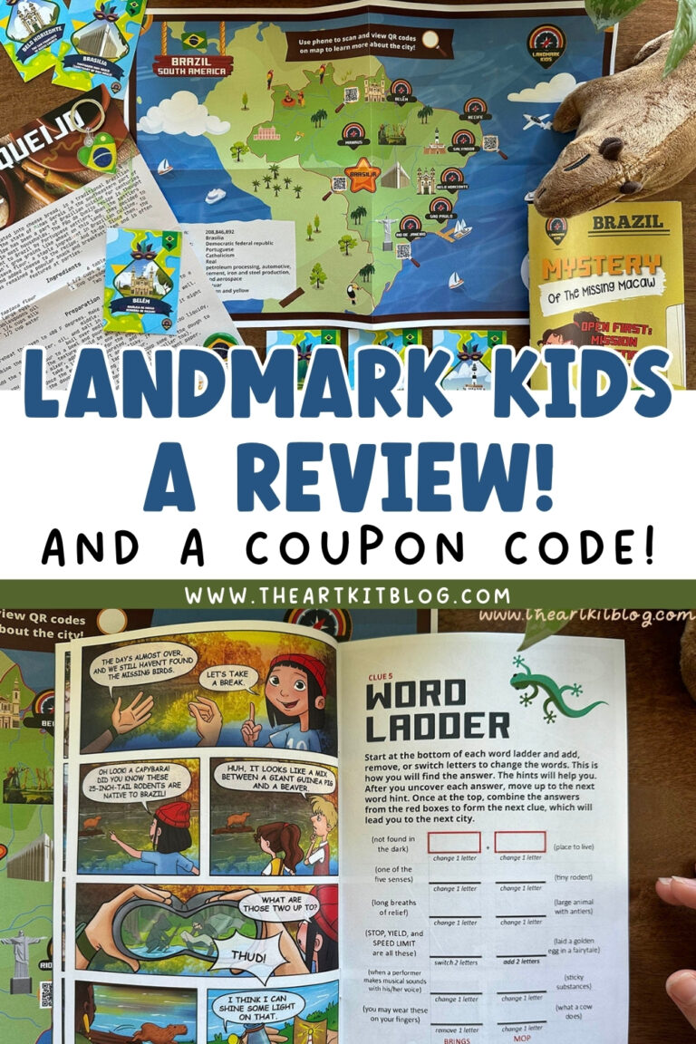 landmark kids subscription review coupon code_the art kit