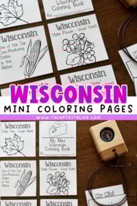wisconsin mini coloring pages free printables the art kit
