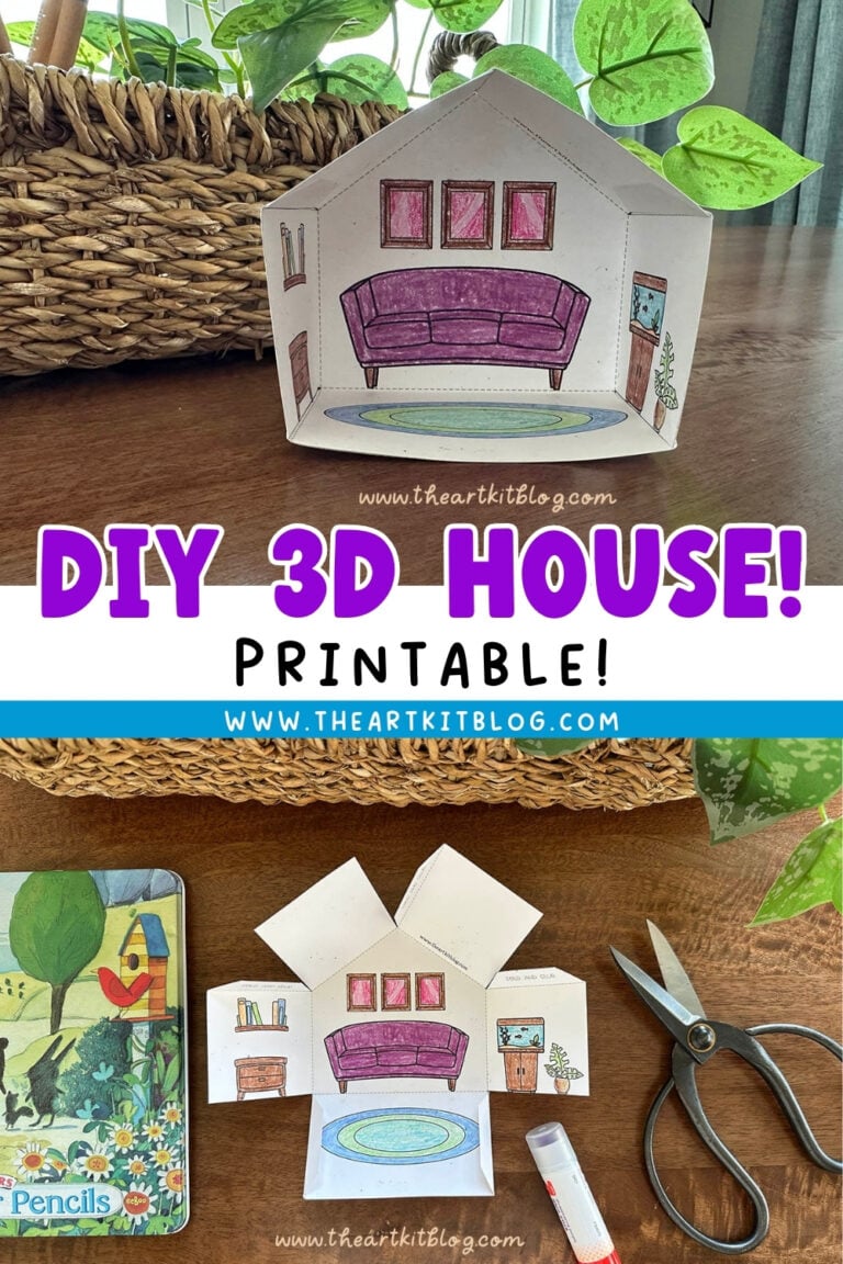 diy 3d box house paper craft the art kit