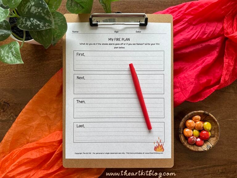 my fire plan worksheet free printable_the art kit 2