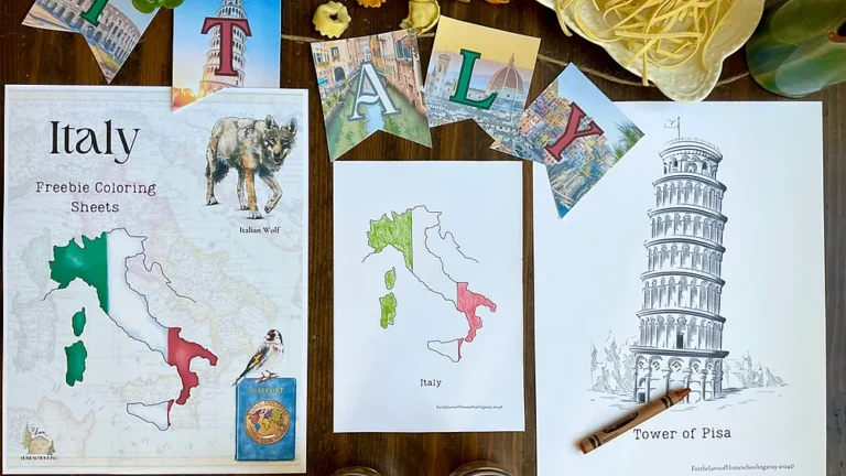 LIMITED TIME FREEBIE: Italy Coloring Page Pack