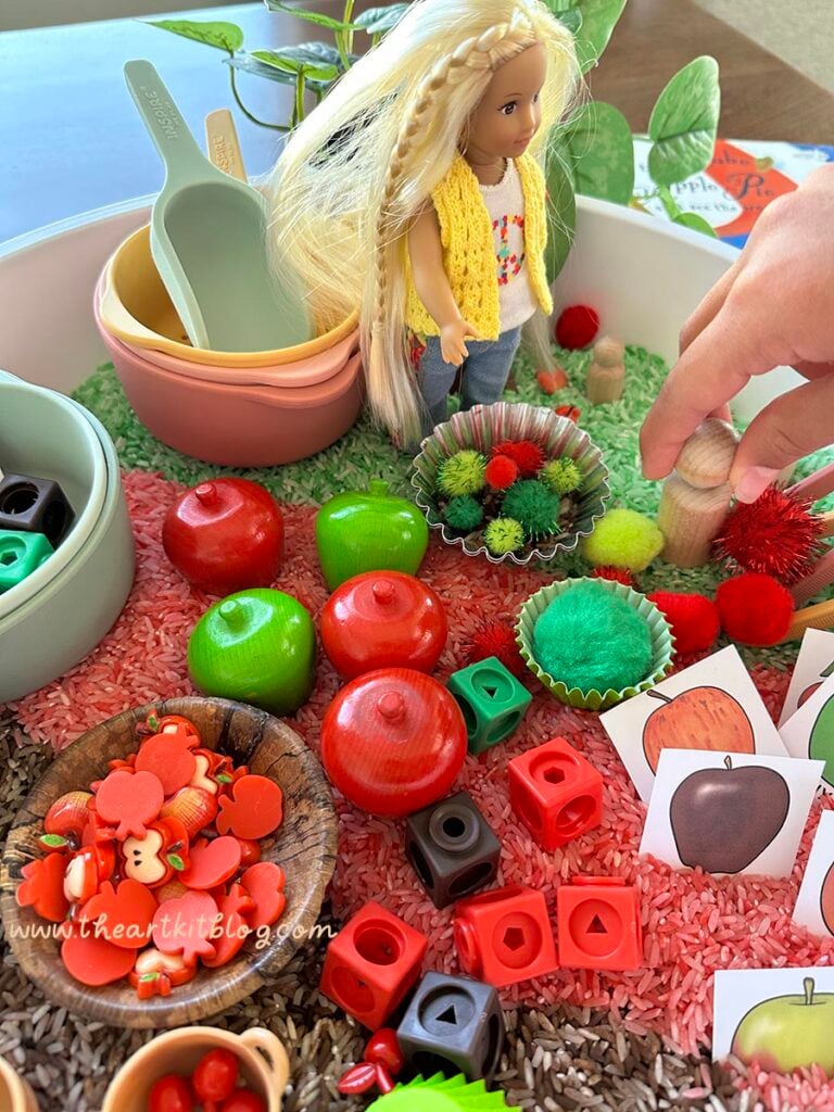 small world play fall kids types of apples
