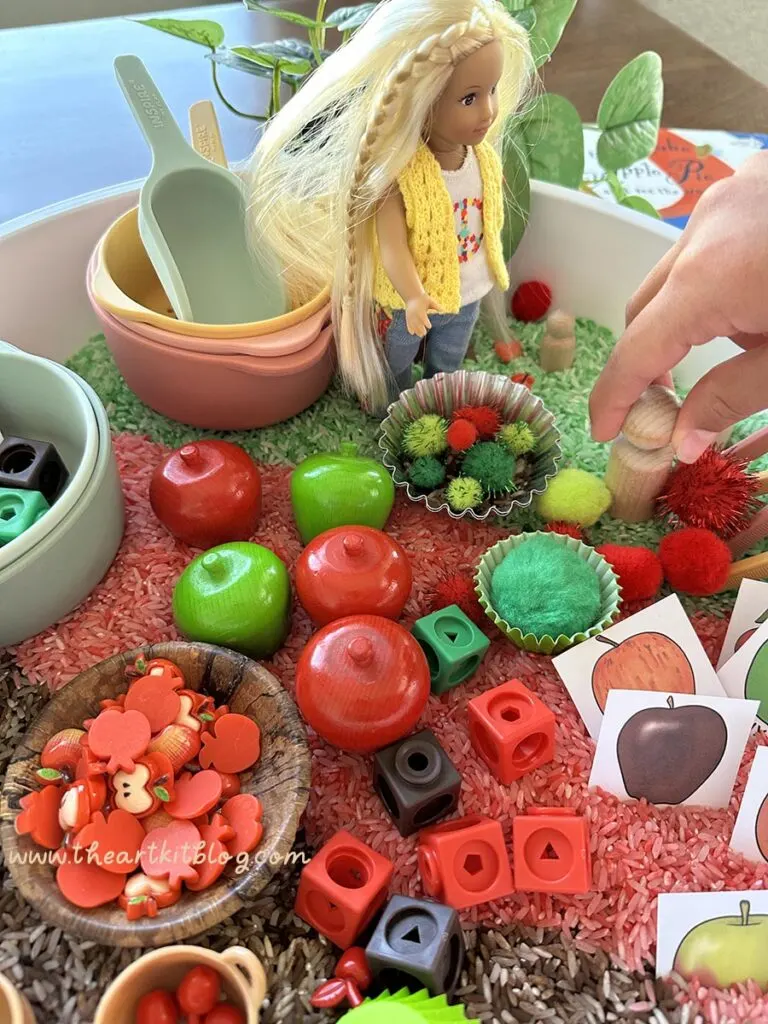 small world play fall kids types of apples