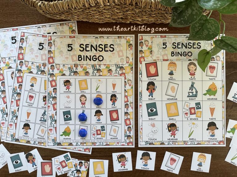 five senses bingo game printable 7