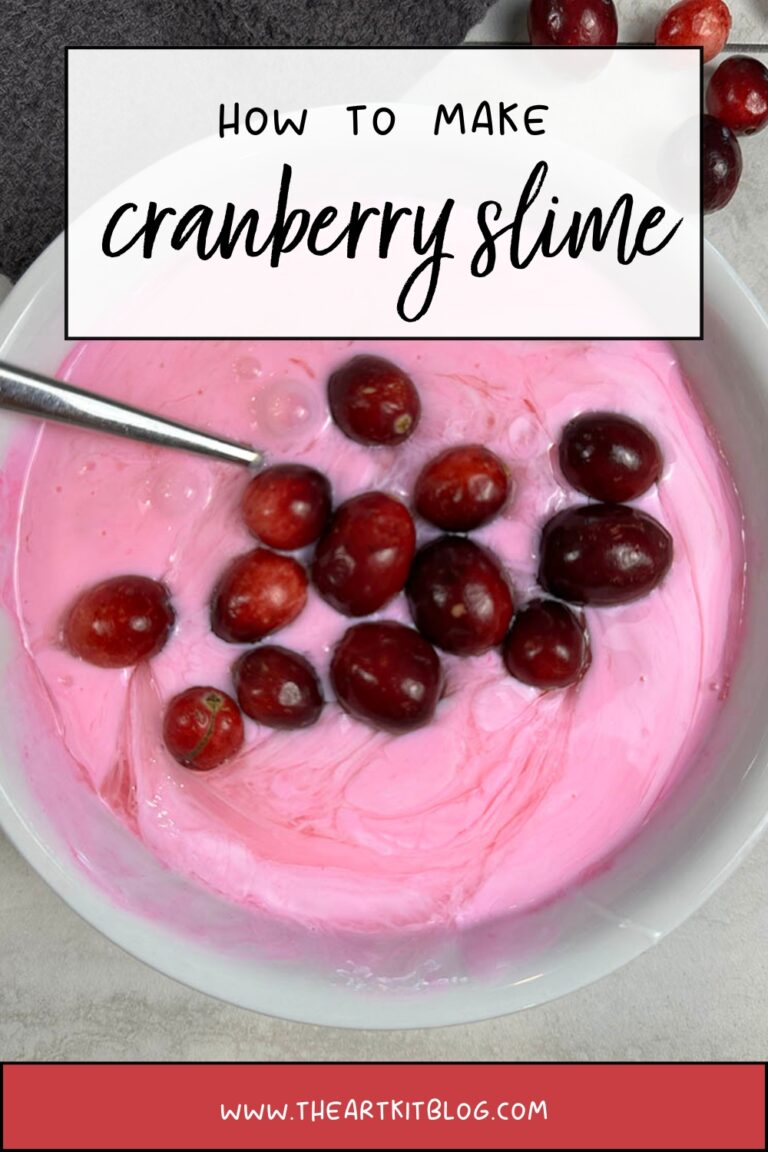 how to make cranberry slime