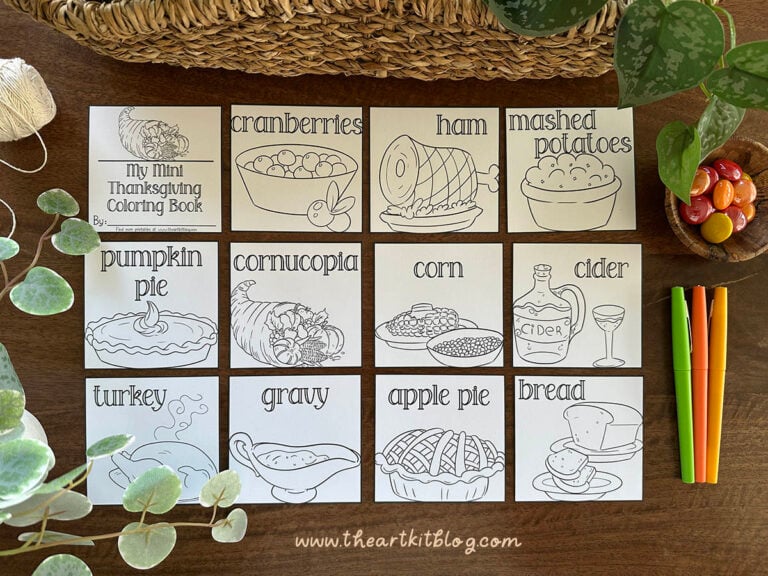 thanksgiving gathering coloring pages