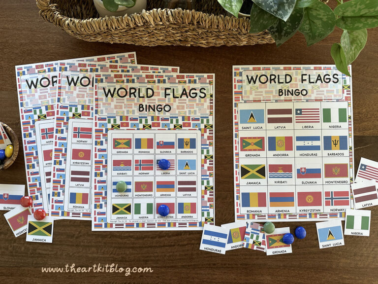 world flag bingo printable 1