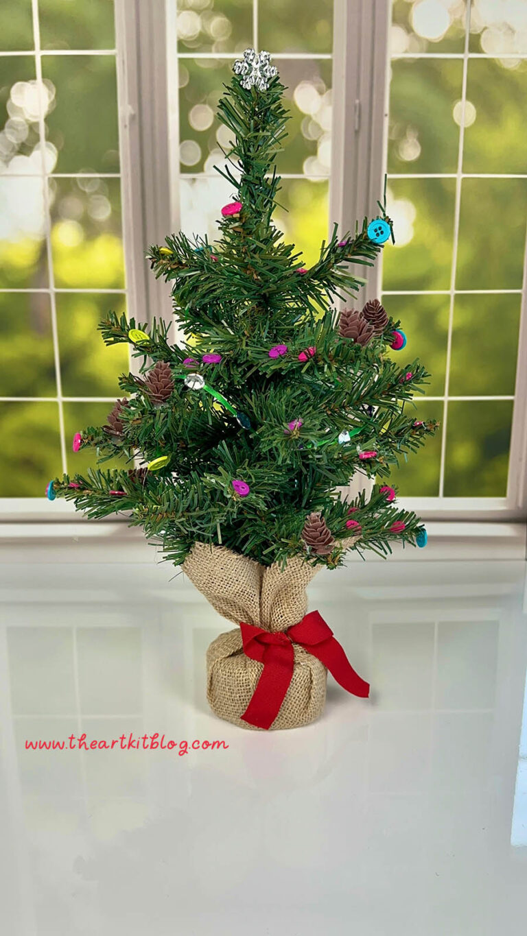 mini button tree craft