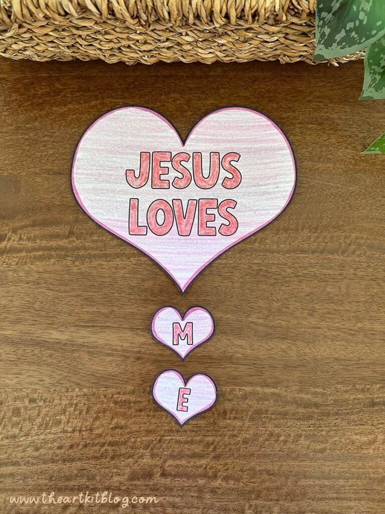 Jesus loves me paper craft mobile printable 9