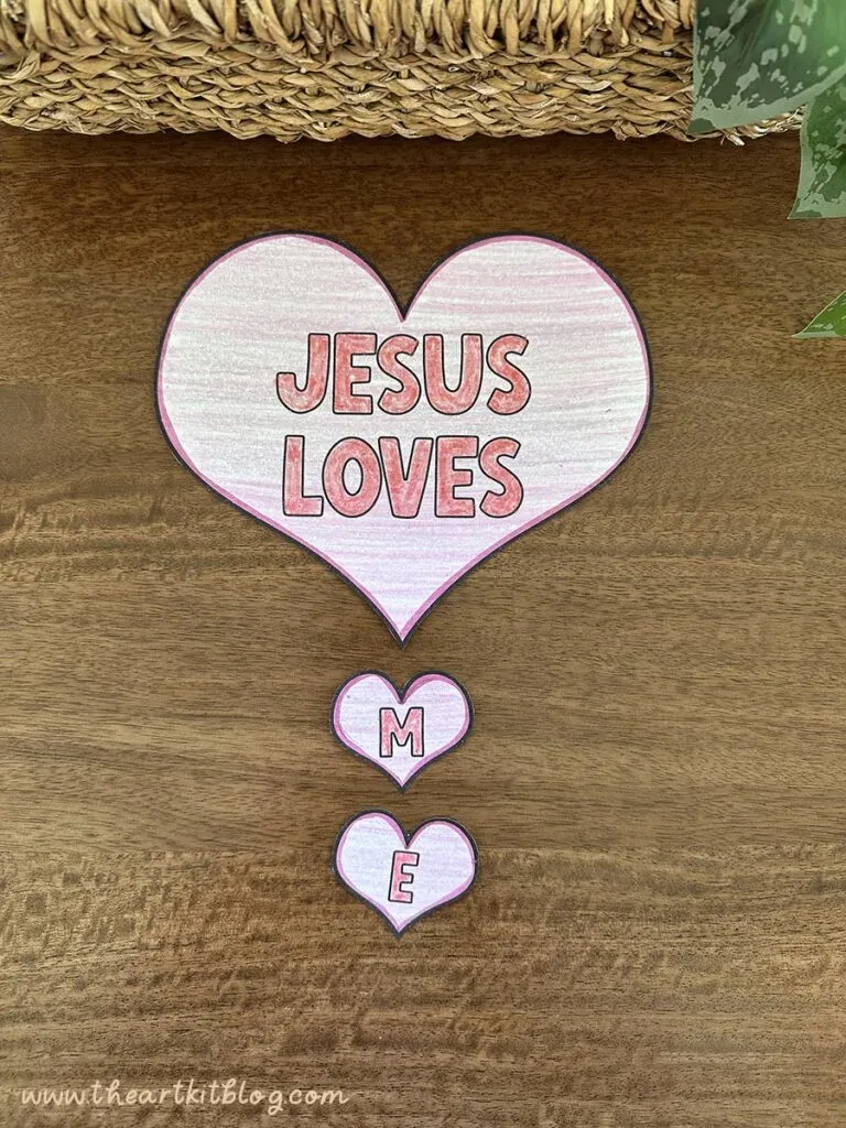Jesus loves me paper craft mobile printable 9