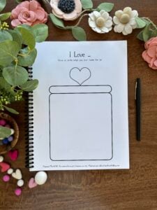 i love jar printable kids