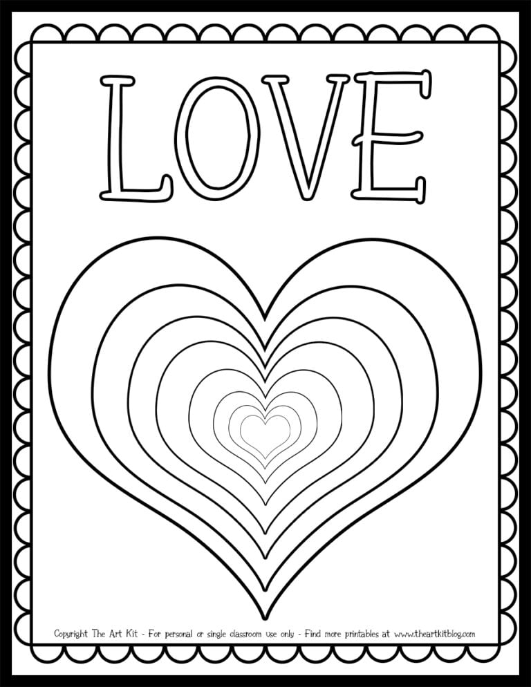 love hearts coloring page_the art kit copy