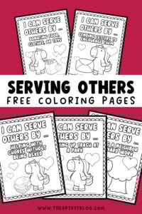 serving others coloring pages