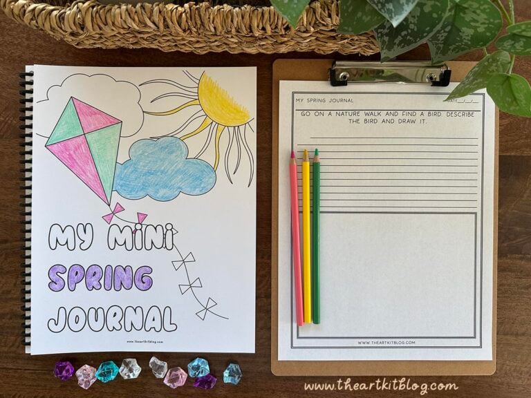 my mini spring journal printable writing prompts_the art kit 1