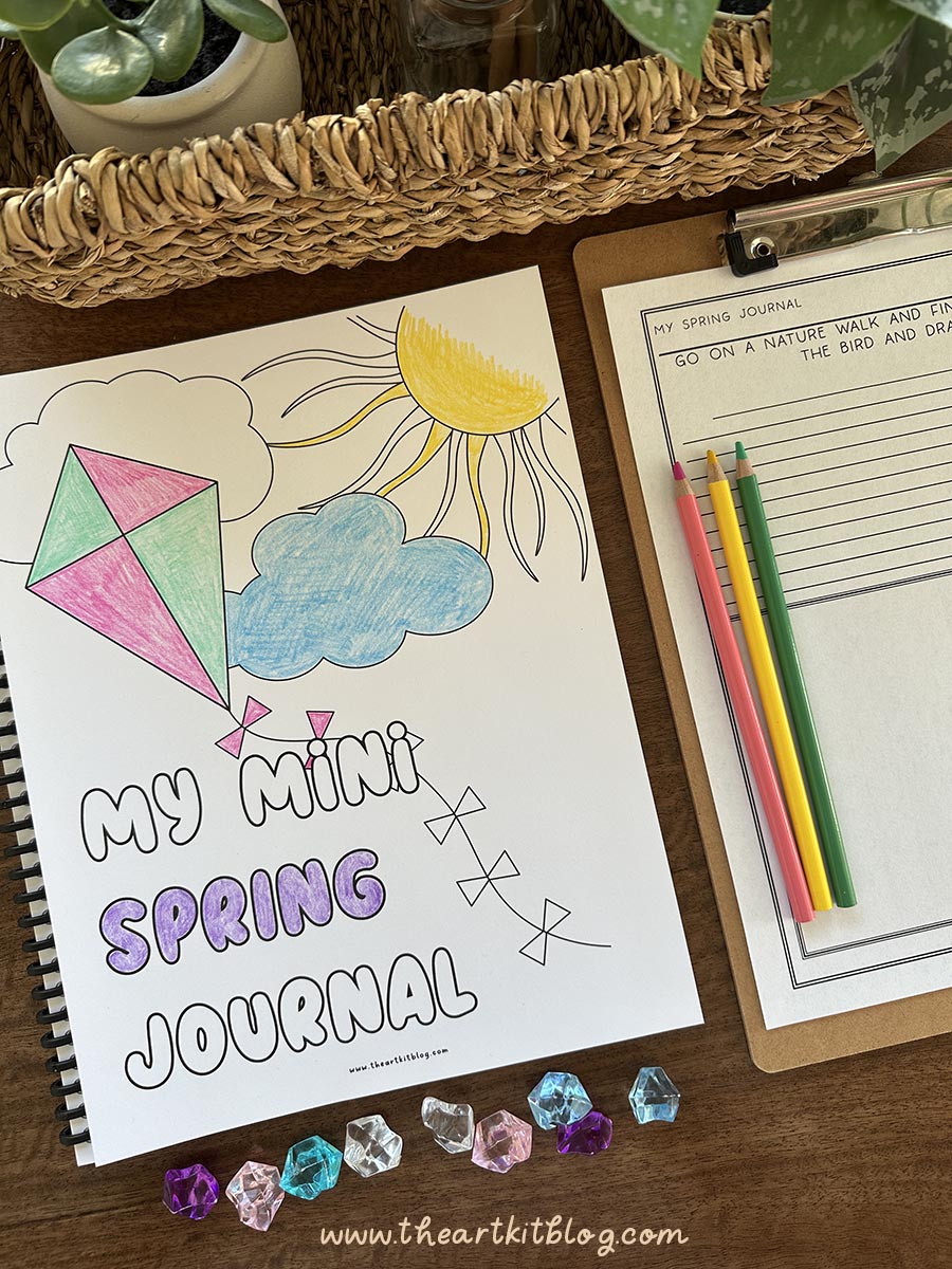 Spring Journal Pages Mini Spring Journal: Free Printable Writing Prompts - The Art Kit
