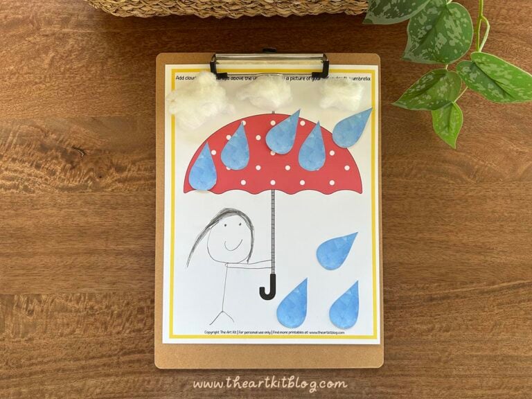 Spring Themed Self Portrait Worksheet {Free Printable}
