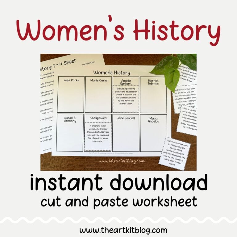womens history cut paste worksheet free printable 6