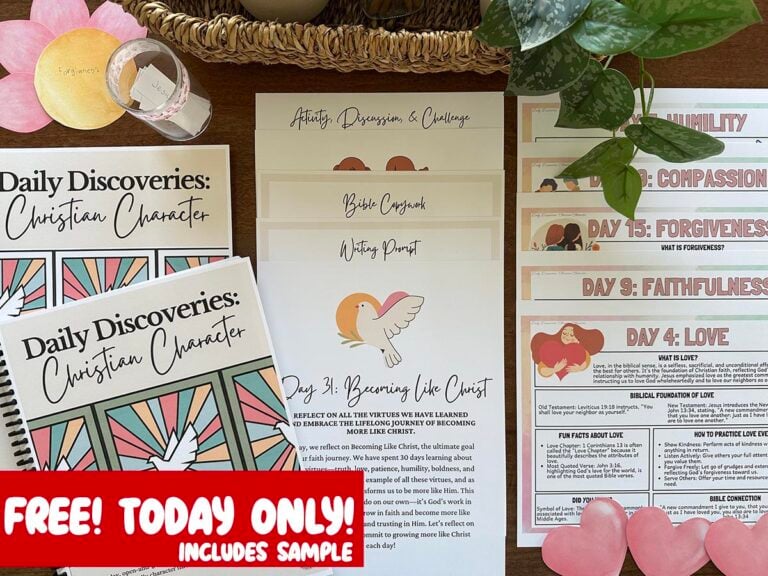 FREE TODAY ONLY! Daily Discoveries: Christian Character