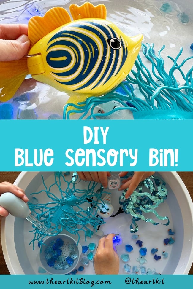 make-blue-sensory-bin-kids
