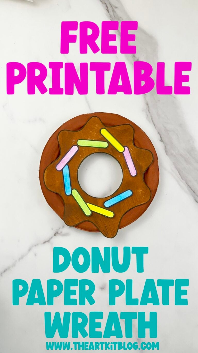 donut-paper-plate-craft-wreath-printable