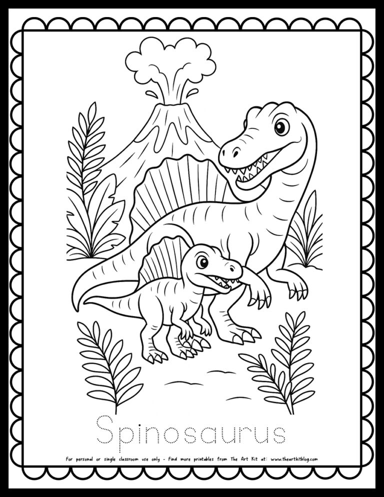 Spinosaurus-dinosaur-coloring-page-the-art-kit copy