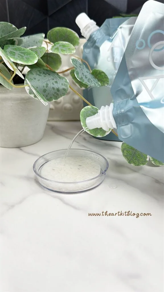 Full A02 Clear kit – four pouches, sponges, and application tray