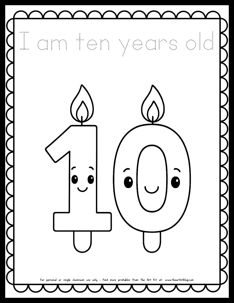 cute-i-am-10-years-old-happy-birthday-coloring-page-candle-printable-dotted copy