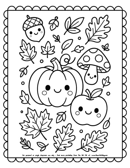 kawaii-fall-coloring page-printable copy
