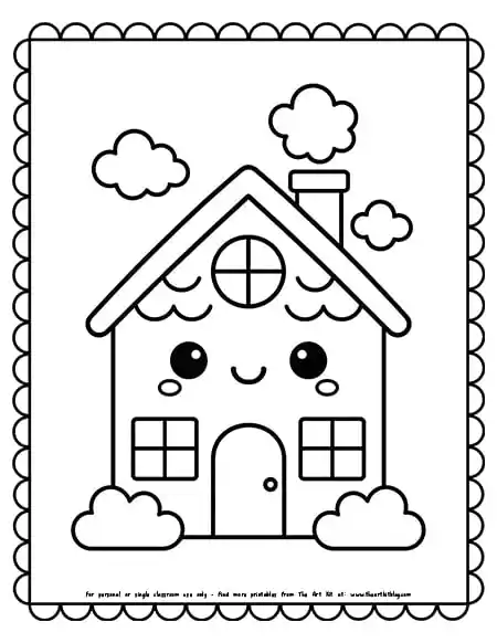 kawaii-house-coloring page-printable copy