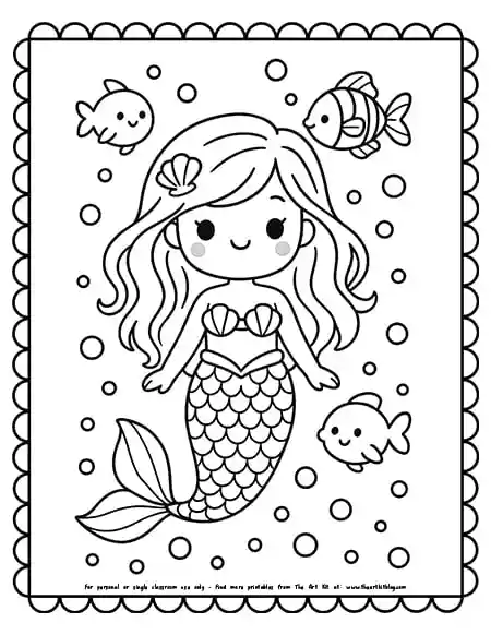 kawaii-mermaid-coloring page copy