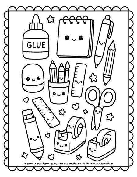 Kawaii Stationery Doodles