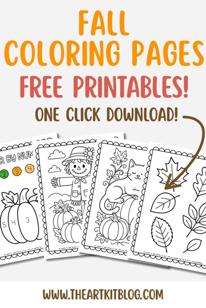 Free Printable Fall Coloring Pages for Kids (Easy Autumn Fun!) - The ...