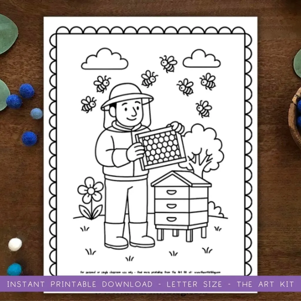 bee-coloring-pages