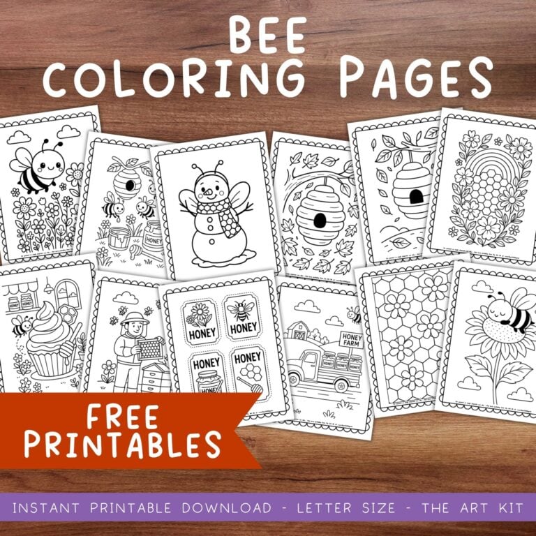 bee-coloring-pages