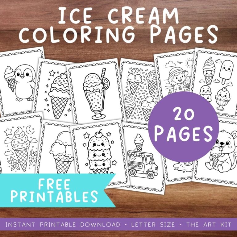 Ice Cream Coloring Pages