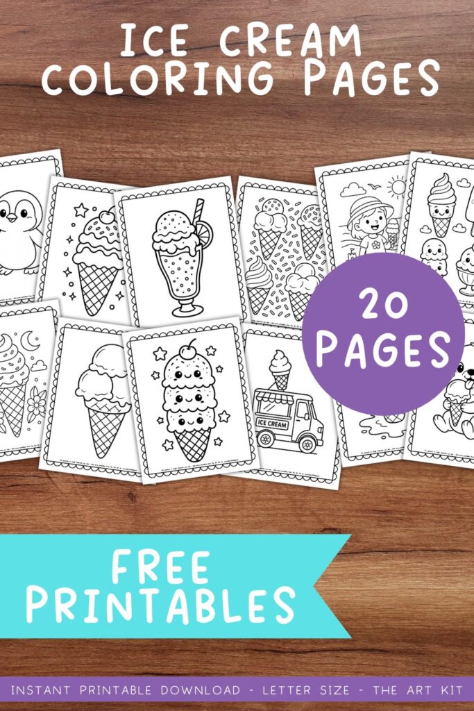 Ice Cream Coloring Pages