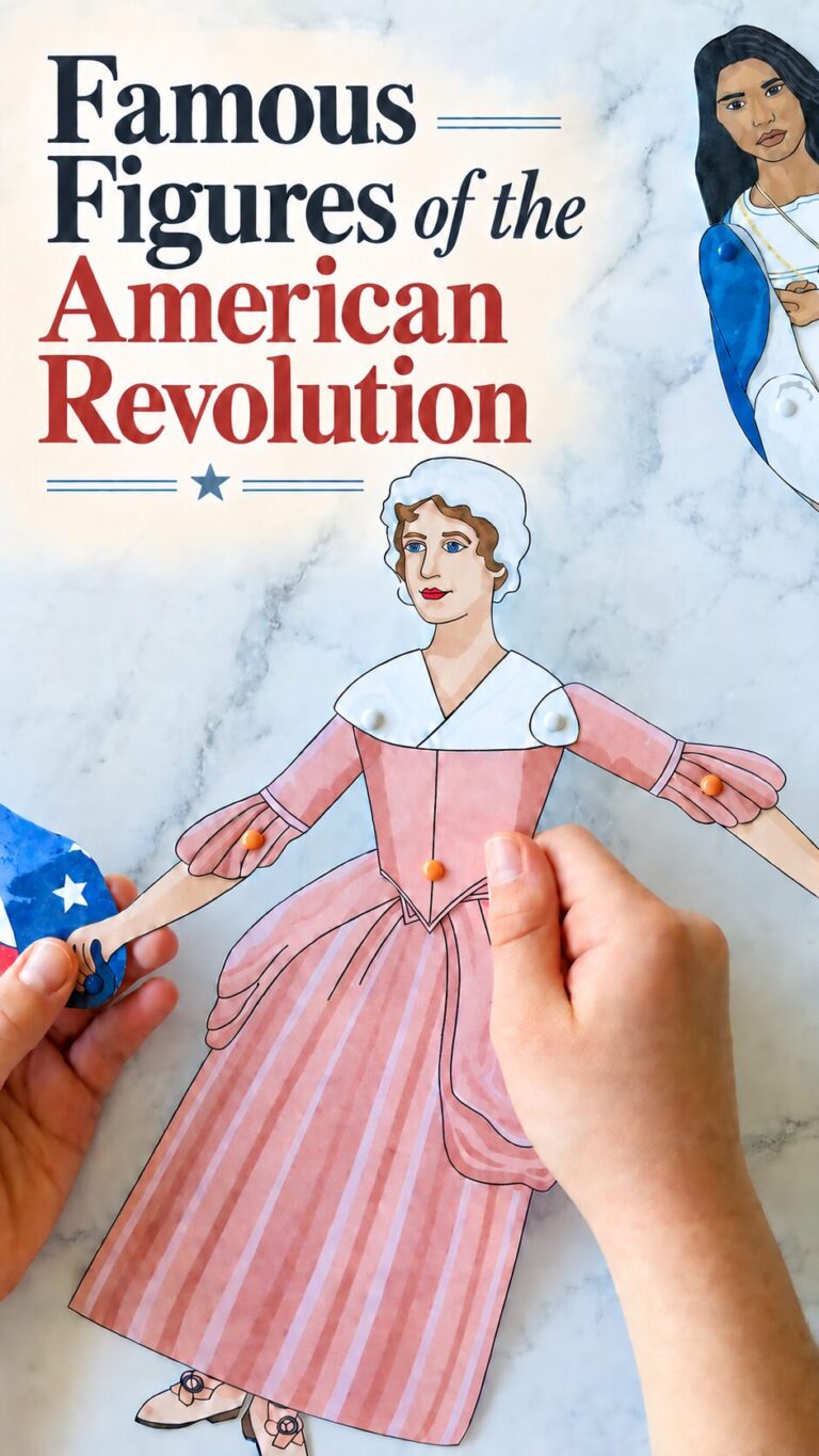 Famous Figures of the American Revolution: A Hands-On History Activity Kids Love